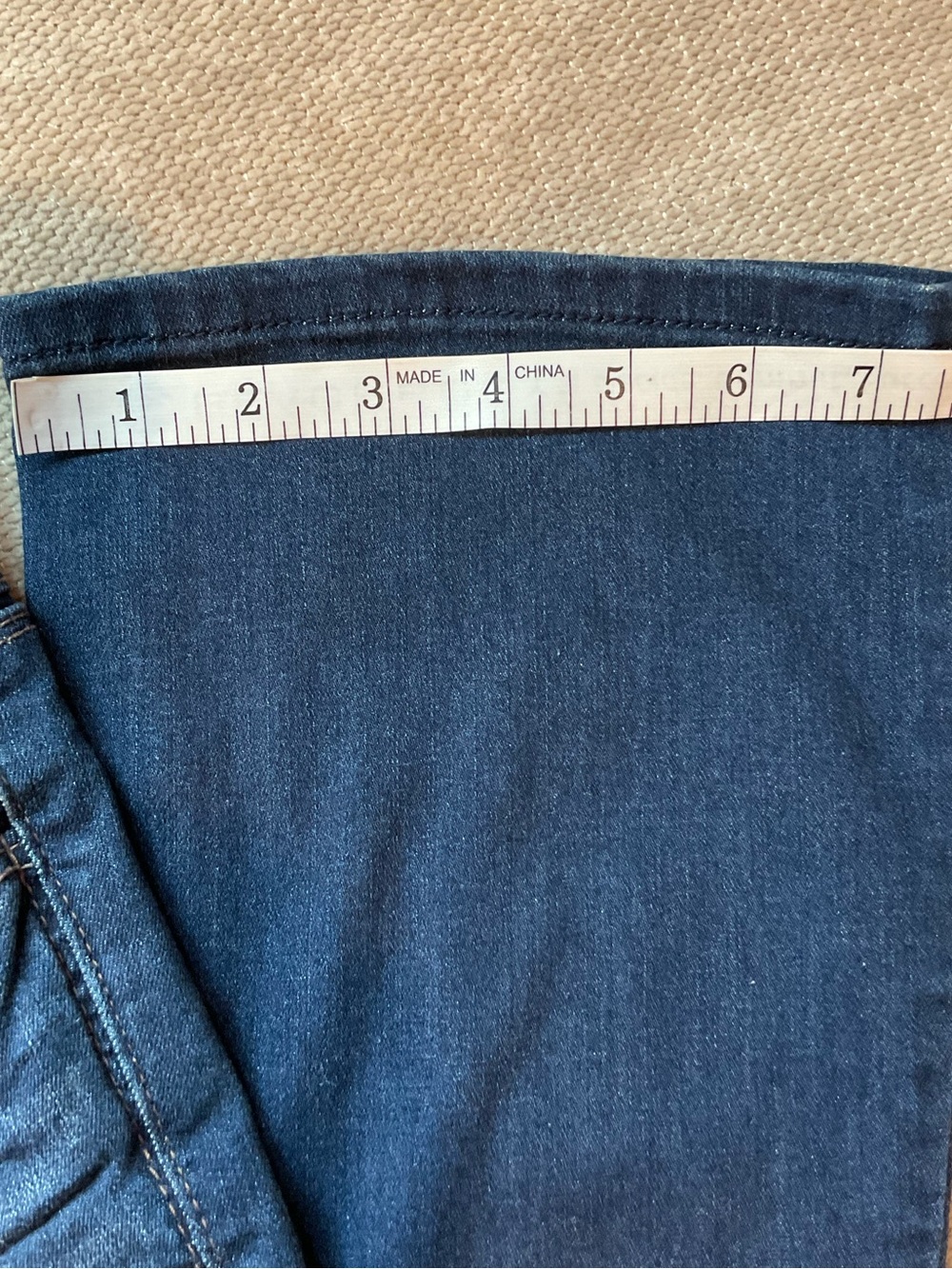 Wit & Wisdom Dark Blue Stretch Flare Denim Jeans - Picture 3 of 9
